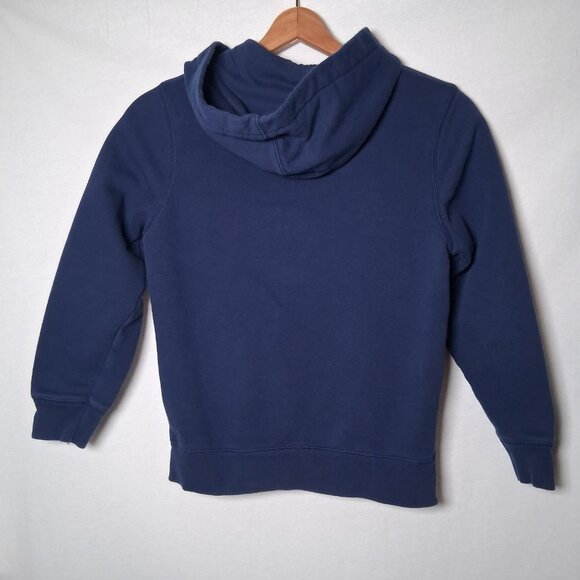 Gap Kids Hooded Sweatshirt Youth Size Medium Blue Full Zip Hoodie Chenille - Picture 3 of 10